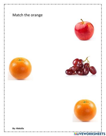 Match orange