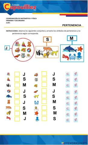 Pertenencia de Conjuntos