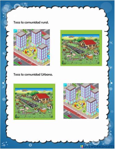 Comunidad urbana y rural