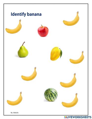 Identify banana
