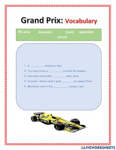 Lesson 3-4 Grand Prix