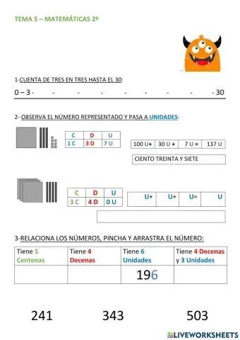 Tema 5 - matemáticas 2º