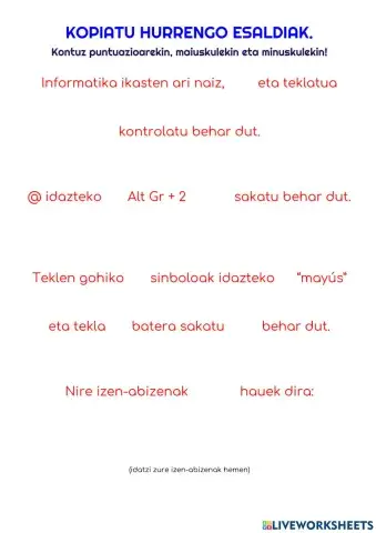 Mekanografia euskera chromebook