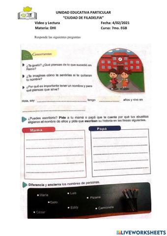 ¿Por qué tengo un nombre?