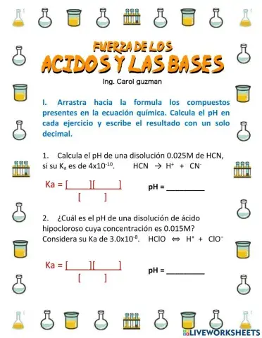 Fuerza de ácidos y bases