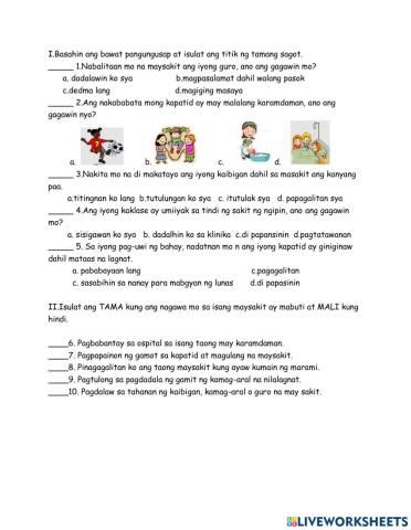 Pag aalaga sa maysakit