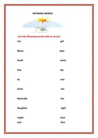 Worksheet 2 on  Poem:Malu Bhalu