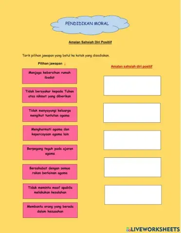 Amalan Sahsiah Diri Positif