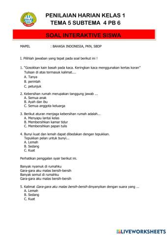 Tema 6 Subtema 1 PB 1