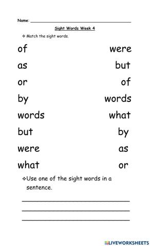 Sight Words