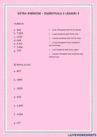 Essentials 2 lesson 2