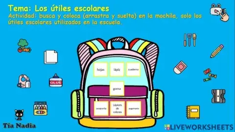 Los utiles escolares