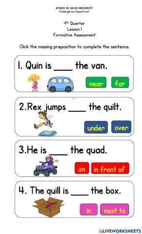 DAY 4 Formative Assessment