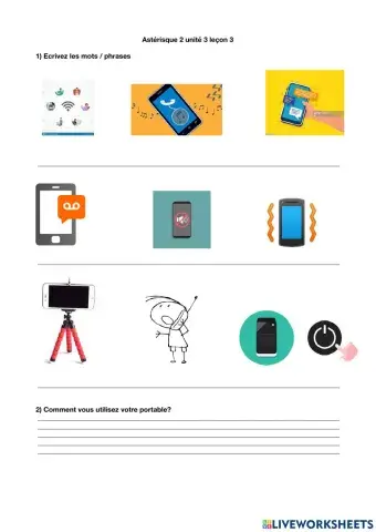 Astérisque 2 unité 3 leçon 3