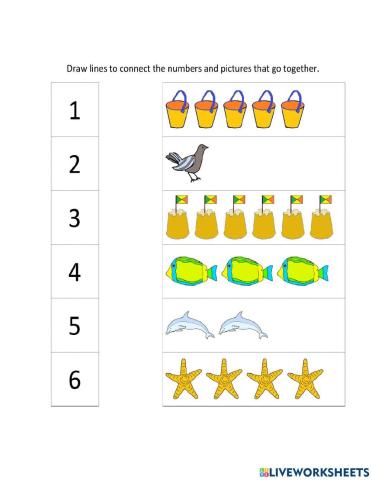 Number concept from 1-6