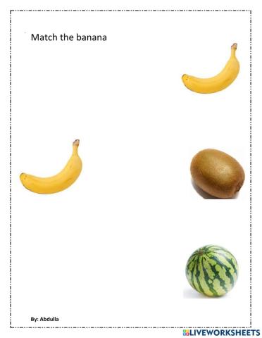 Match banana