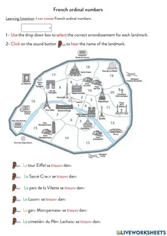 French ordinal numbers