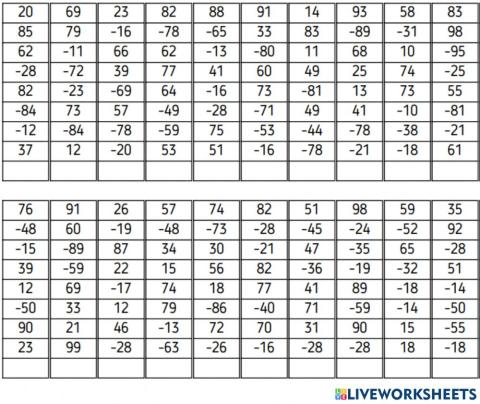 Ментальный счет комбинированных формул