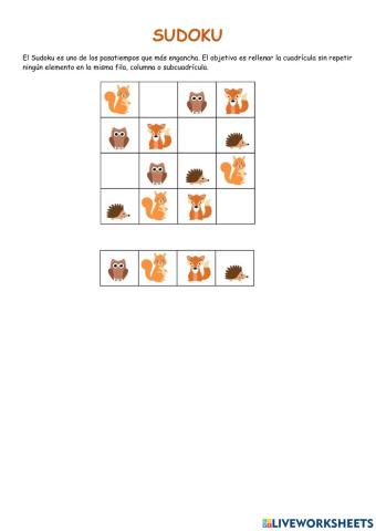 Sudoku animales
