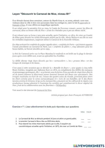 Zadatci B1 Karneval u Nici