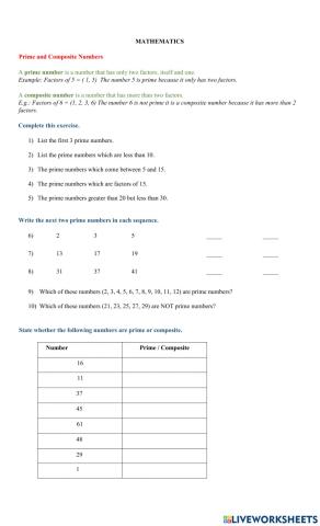 Mathematics Bi Weekly Test