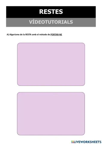 Restes nivell 5 - Vídeotutorials