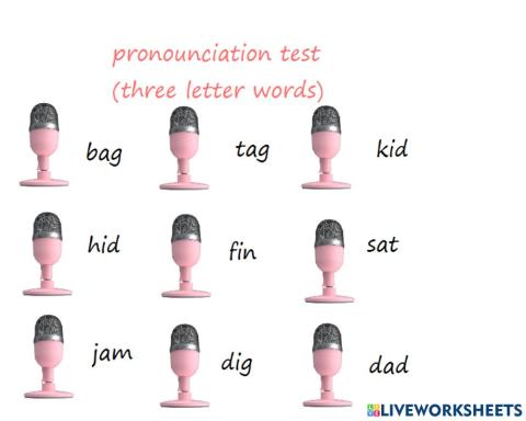Three letter word(pronouciation)