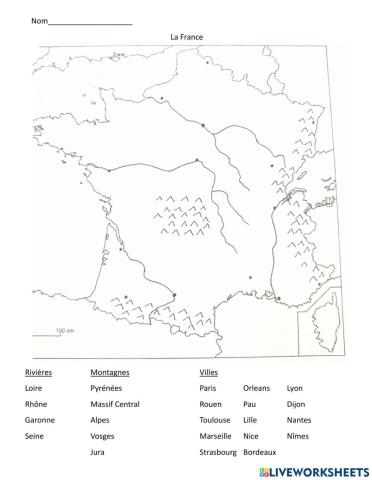 Map of France
