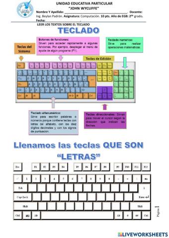 USANDO EL TECLADO
