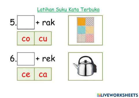 Suku kata terbuka c006