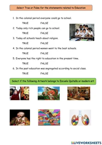 Art and Education in the Colonial Period