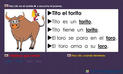 Tito el torito: leer