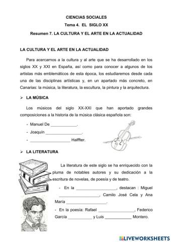 La Cultura y el Arte en la Actualidad