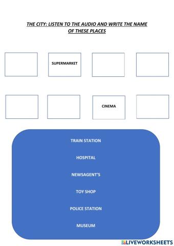 The city and prepositions