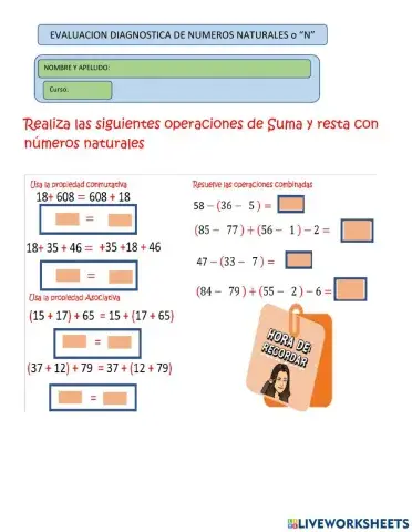 Suma y resta con naturales