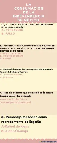 La consumación de la independencia en México