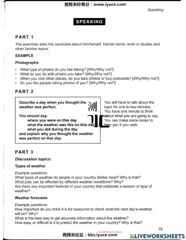 Ielts 11 - Test 3 - Speaking