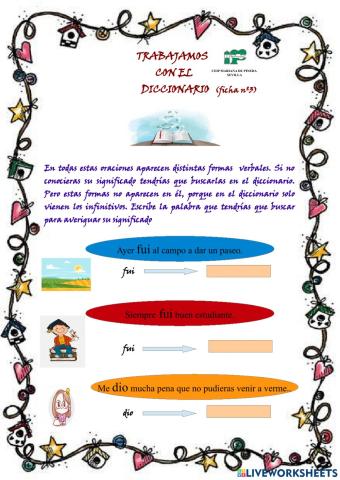 Trabajamos con el diccionario (ficha nº 3 )