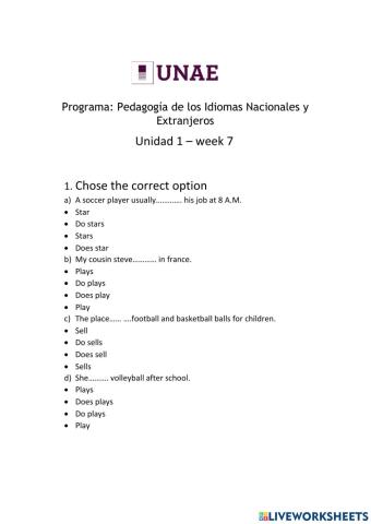 Describing sports preferences  use simple present