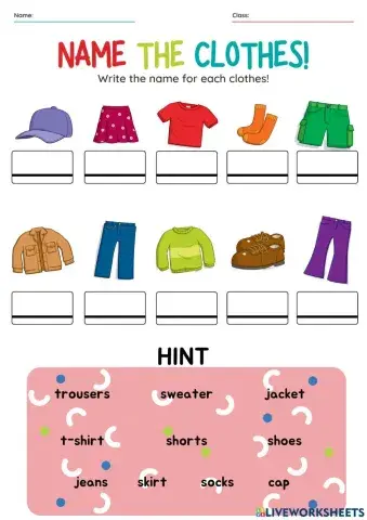 Unit 7: get dressed!