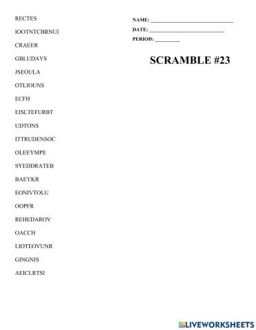 Scramble -23
