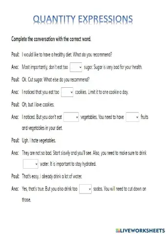 Quantity expressions