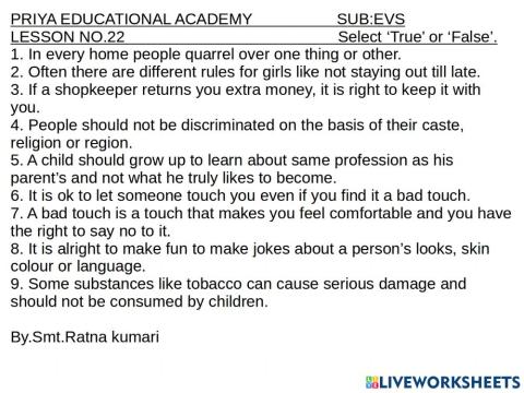 The world in my home