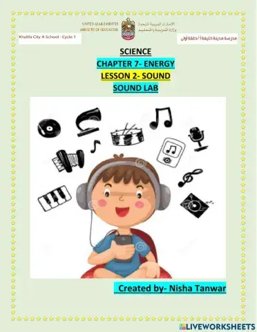 Chapter 7 lesson 2 SOUND LAB