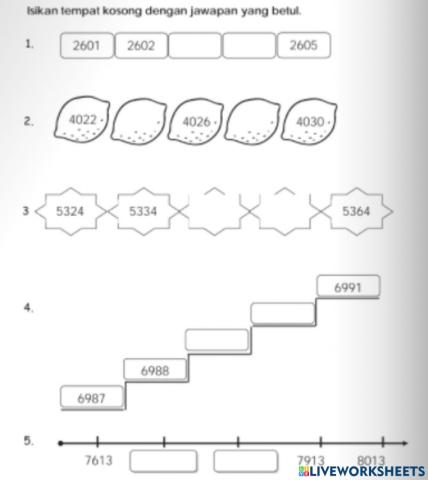 Nombor Bulat hingga 10 000