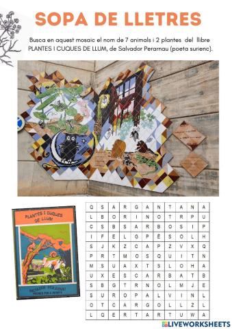 Sopa de lletres: Salvador Perarnau