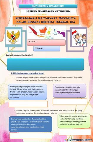 Latihan penguasaan materi PPKn