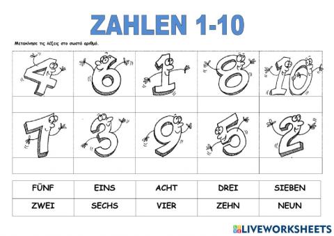 Zahlen bis 10