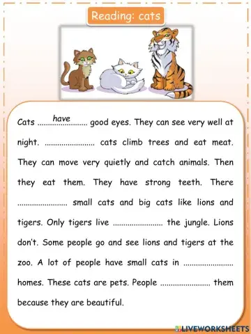 Reading Movers: cats