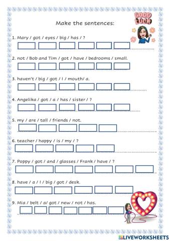 Have got- has got + to be